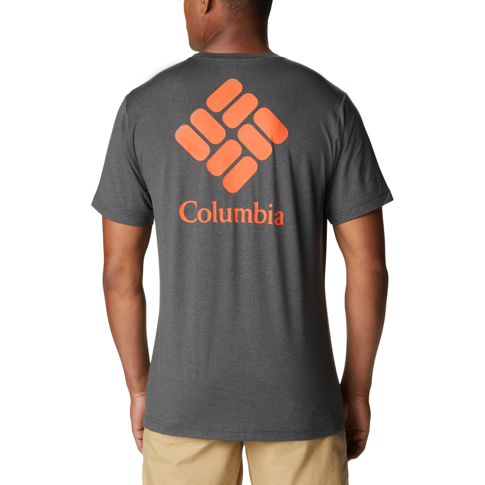 Футболка Columbia с бобром. Columbia Tech Trail long Sleeve. Graphic Tee.